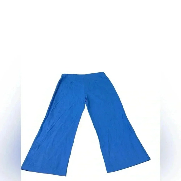 Jason Wu Regular Linen Blend Wide Leg Braided Crop Pants French Blue NEW Size 12 - Picture 2 of 13